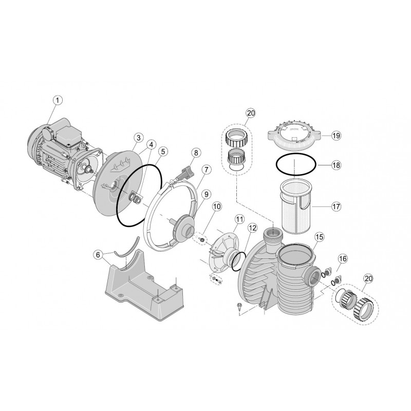 STA RITE 5P6R INTELLIFLO SW5P6R pièces détachées